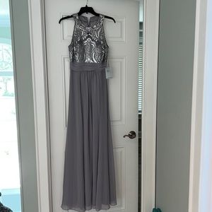 Eliza J Grey embellished gown